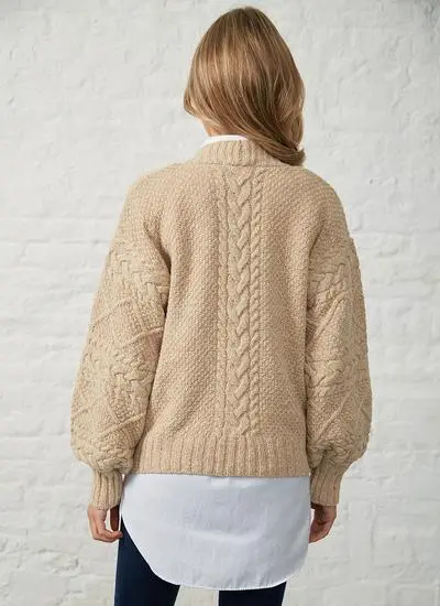 Thistle Cable Knit Sleeve Cardigan